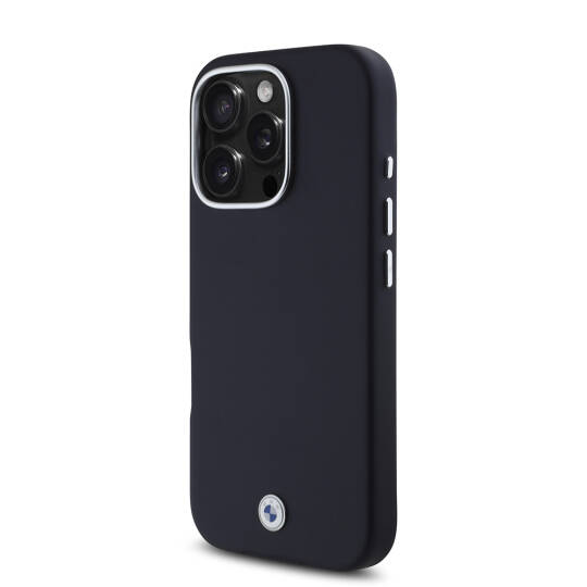 Apple iPhone 16 Pro Kılıf BMW Orjinal Lisanslı M-safe Şarj Özellikli Metal Logolu Tam Kaplama Deri Kapak - 4