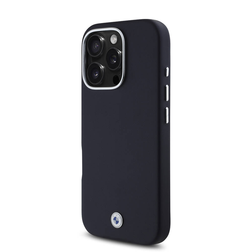 Apple iPhone 16 Pro Kılıf BMW Orjinal Lisanslı M-safe Şarj Özellikli Metal Logolu Tam Kaplama Deri Kapak - 4