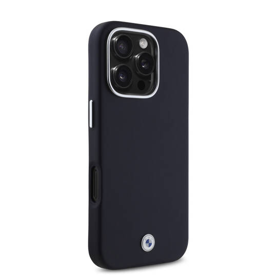 Apple iPhone 16 Pro Kılıf BMW Orjinal Lisanslı M-safe Şarj Özellikli Metal Logolu Tam Kaplama Deri Kapak - 6