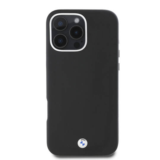 Apple iPhone 16 Pro Kılıf BMW Orjinal Lisanslı M-safe Şarj Özellikli Metal Logolu Tam Kaplama Deri Kapak - 13