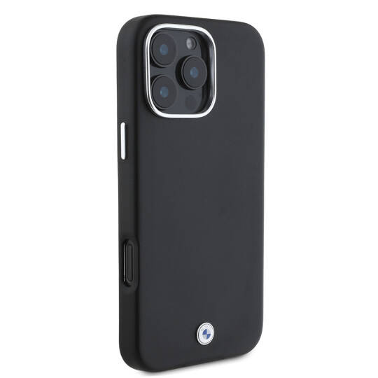 Apple iPhone 16 Pro Kılıf BMW Orjinal Lisanslı M-safe Şarj Özellikli Metal Logolu Tam Kaplama Deri Kapak - 14