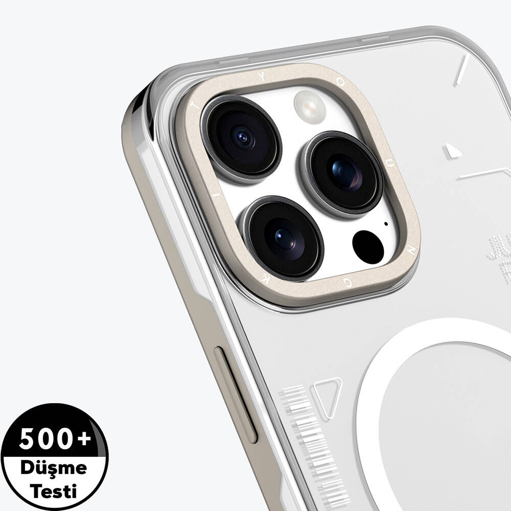 Apple iPhone 16 Pro Kılıf M-safe Şarj Özellikli Çıkarılabilir Arka Yüzeyli Youngkit Mecha Kapak - 5