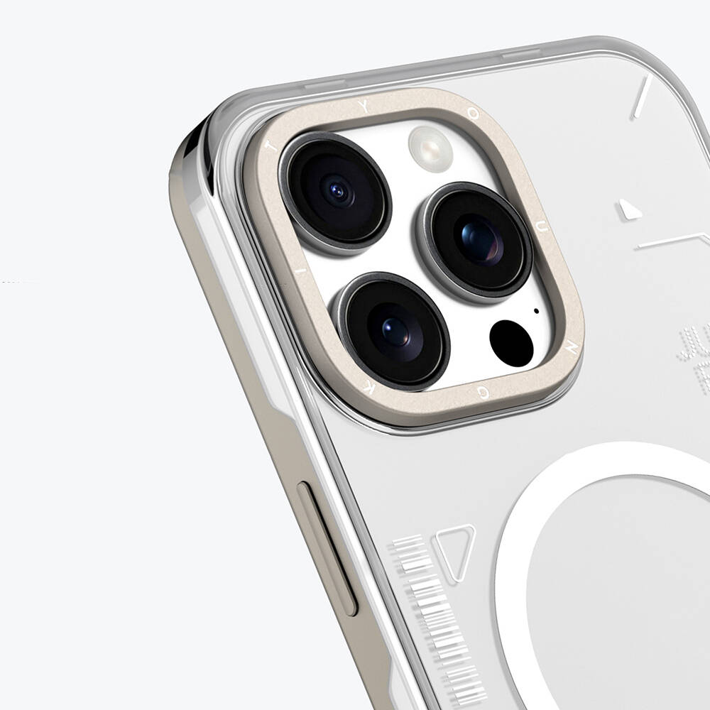Apple iPhone 16 Pro Kılıf M-safe Şarj Özellikli Çıkarılabilir Arka Yüzeyli Youngkit Mecha Kapak - 18