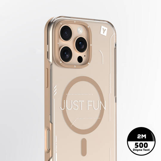 Apple iPhone 16 Pro Kılıf M-safe Şarj Özellikli Çıkarılabilir Arka Yüzeyli Youngkit Mecha Kapak - 22