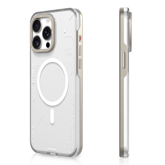 Apple iPhone 16 Pro Kılıf M-safe Şarj Özellikli Çıkarılabilir Arka Yüzeyli Youngkit Mecha Kapak - 3