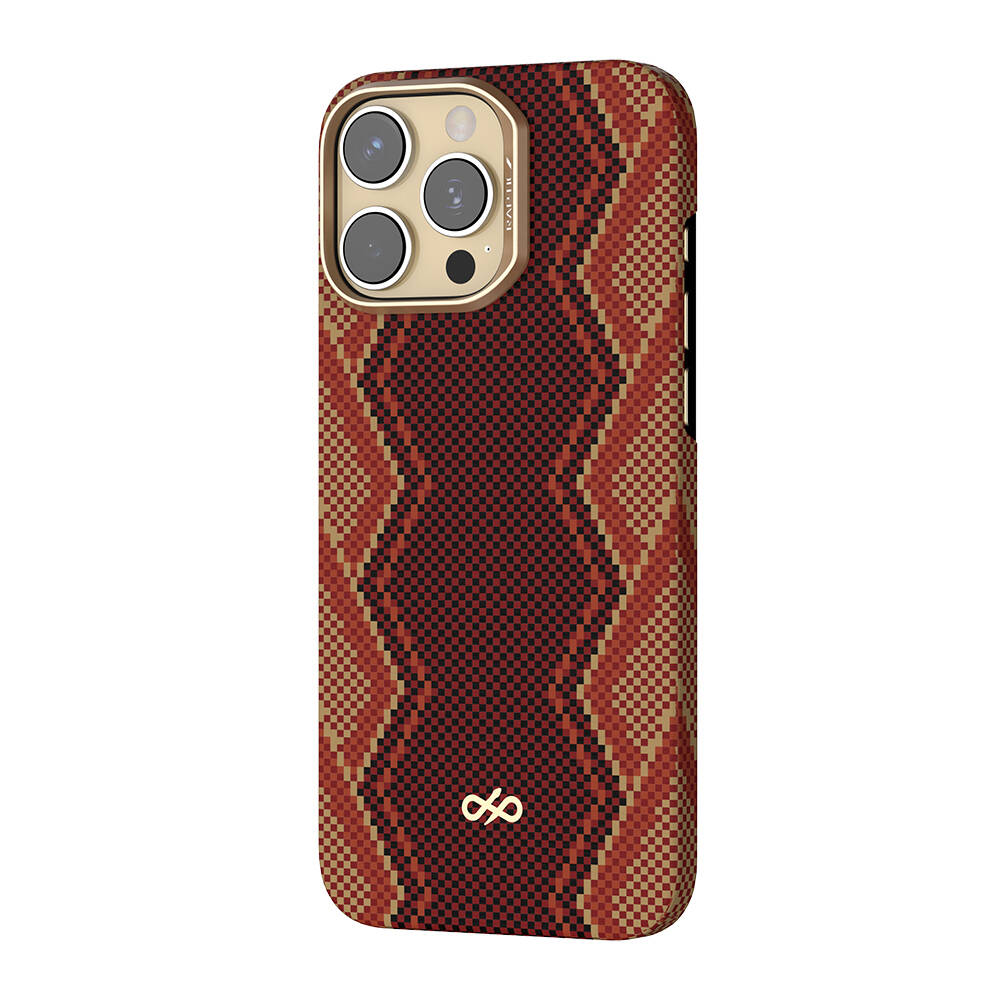 Apple iPhone 16 Pro Kılıf M-safe Şarj Özellikli Raptic Aramid Skin Bionic Serisi Karbon Kapak - 2