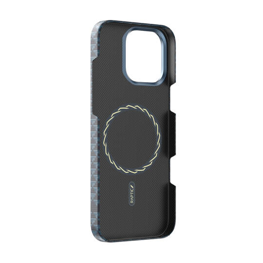 Apple iPhone 16 Pro Kılıf M-safe Şarj Özellikli Raptic Aramid Skin Origin Serisi Karbon Kapak - 12
