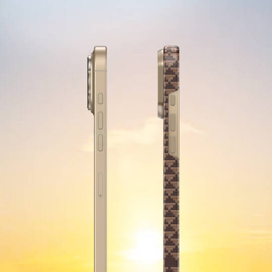 Apple iPhone 16 Pro Kılıf M-safe Şarj Özellikli Raptic Aramid Skin Origin Serisi Karbon Kapak - 15