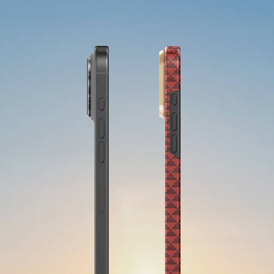 Apple iPhone 16 Pro Kılıf M-safe Şarj Özellikli Raptic Aramid Skin Origin Serisi Karbon Kapak - 16