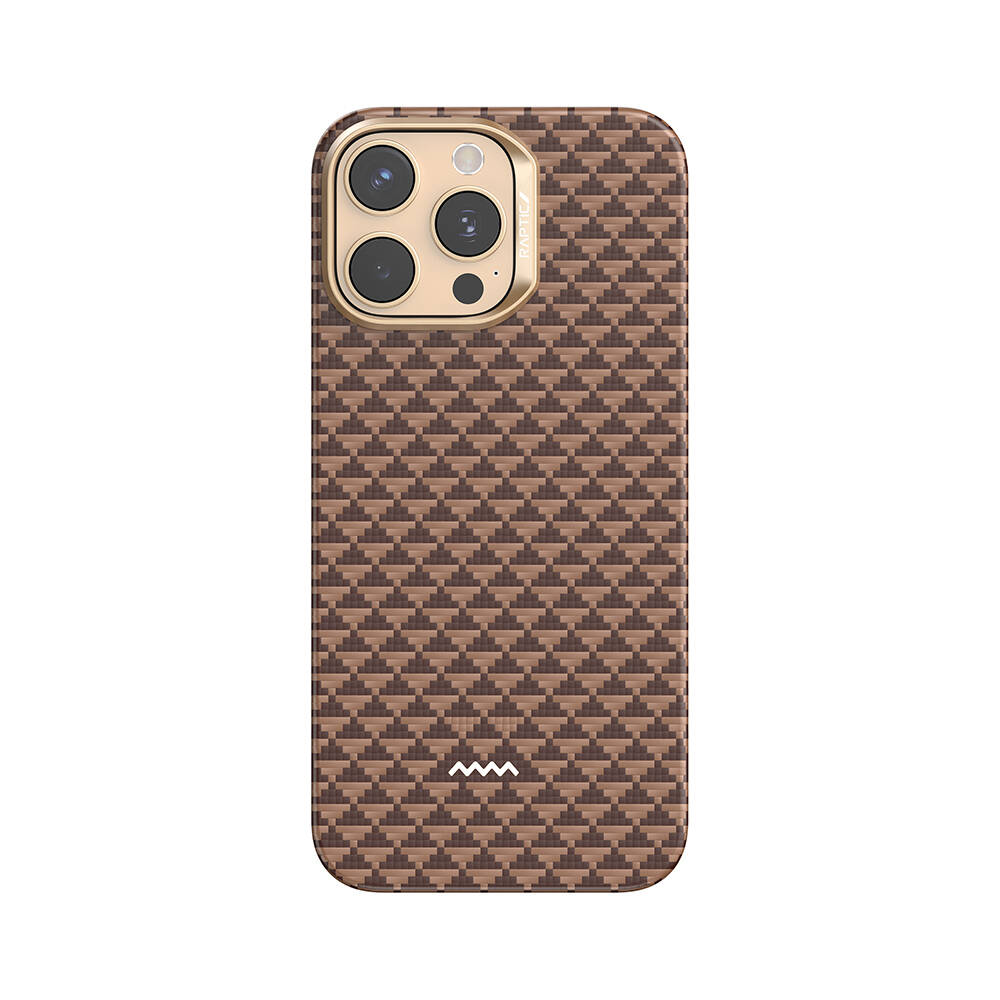 Apple iPhone 16 Pro Kılıf M-safe Şarj Özellikli Raptic Aramid Skin Origin Serisi Karbon Kapak - 2