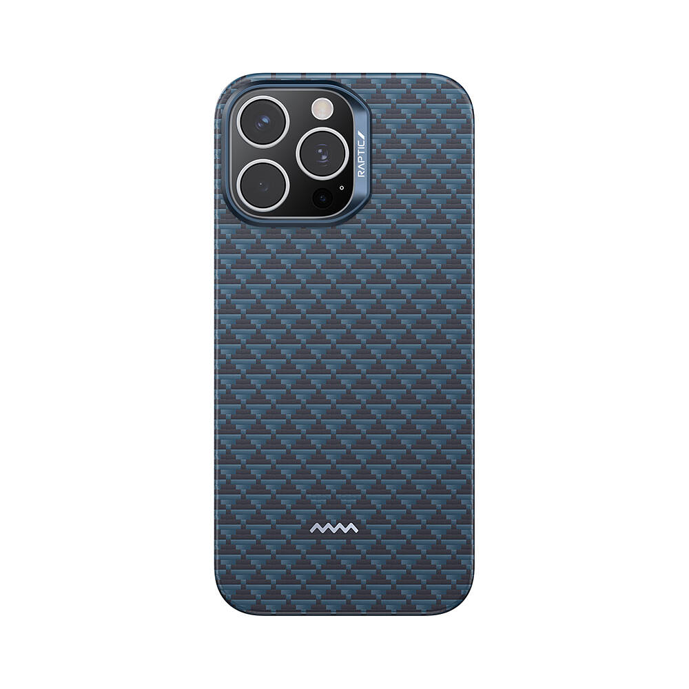 Apple iPhone 16 Pro Kılıf M-safe Şarj Özellikli Raptic Aramid Skin Origin Serisi Karbon Kapak - 1