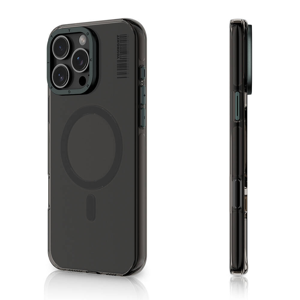 Apple iPhone 16 Pro Kılıf M-safe Şarj Özellikli Şeffaf Youngkit Crystal Shield Serisi Kapak - 6