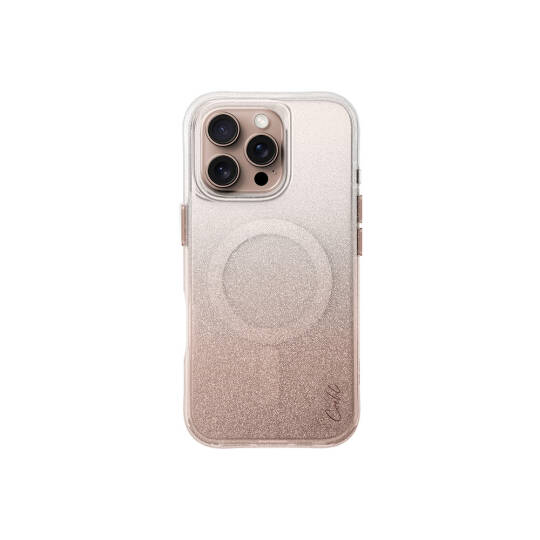 Apple iPhone 16 Pro Kılıf M-safe Şarj Özellikli Simli Arka Yüzey Askı Aparatlı Coehl Lumino Kapak - 3