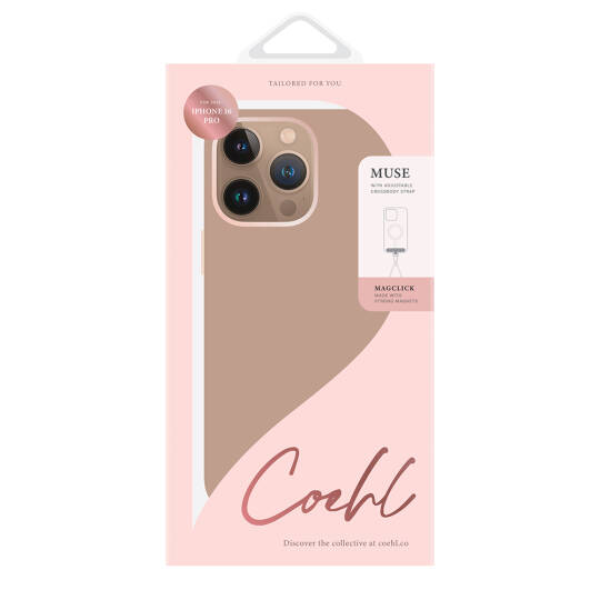 Apple iPhone 16 Pro Kılıf M-safe Şarj Özellikli Soft Arka Yüzey Askı İpli Coehl Muse Kapak - 8