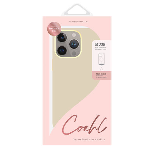 Apple iPhone 16 Pro Kılıf M-safe Şarj Özellikli Soft Arka Yüzey Askı İpli Coehl Muse Kapak - 14
