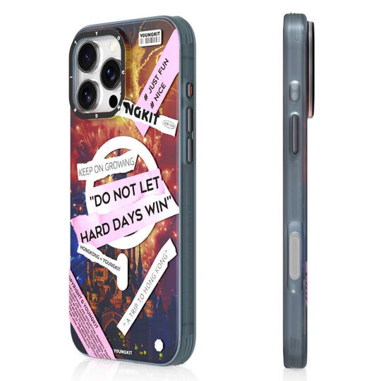 Apple iPhone 16 Pro Kılıf M-safe Şarj Özellikli Youngkit A-City Serisi Kapak - 6