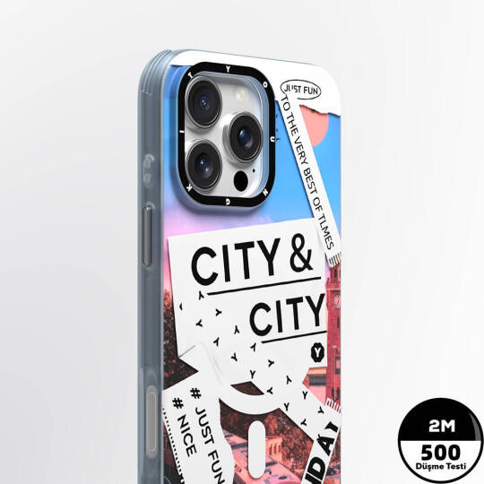 Apple iPhone 16 Pro Kılıf M-safe Şarj Özellikli Youngkit A-City Serisi Kapak - 10