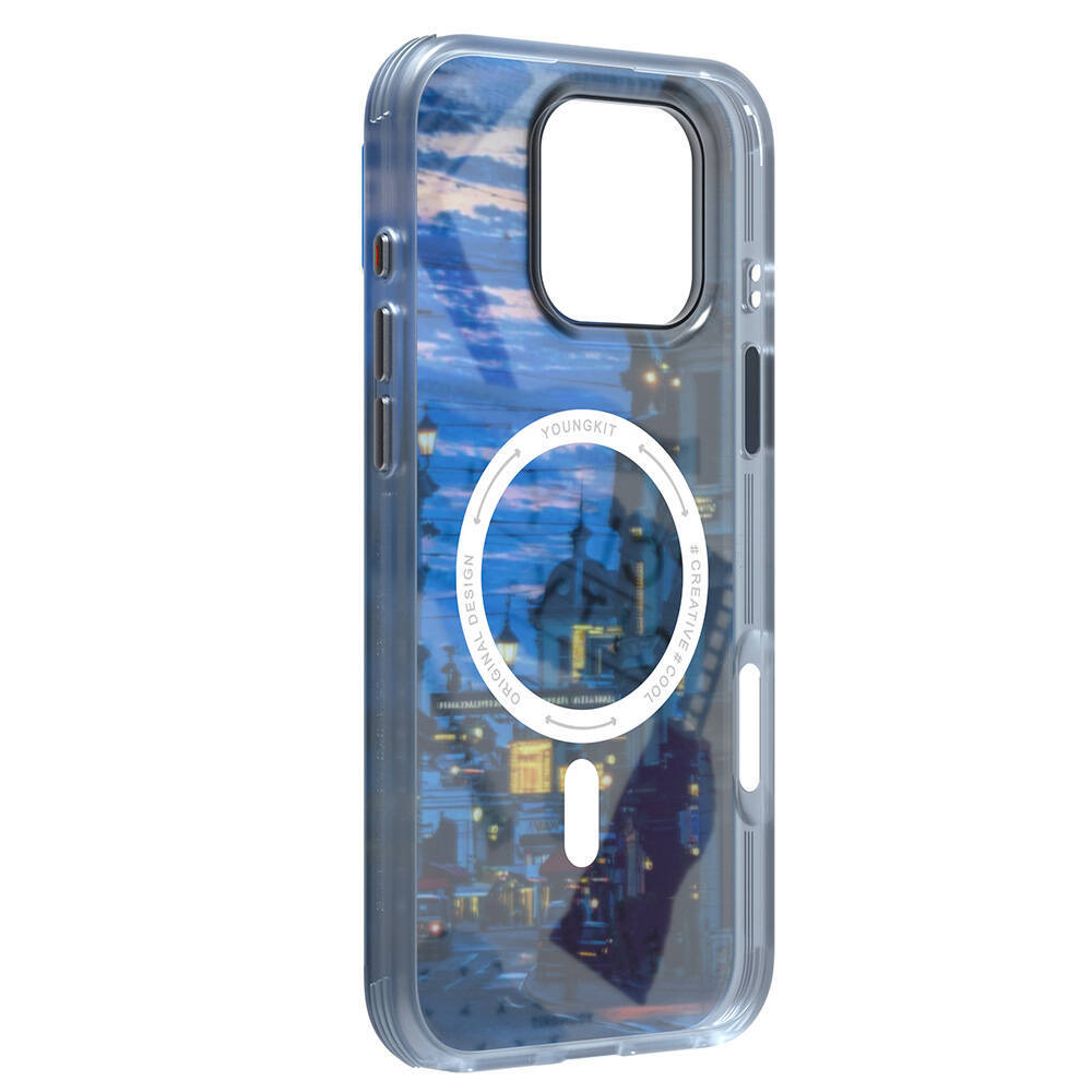 Apple iPhone 16 Pro Kılıf M-safe Şarj Özellikli Youngkit A-City Serisi Kapak - 14