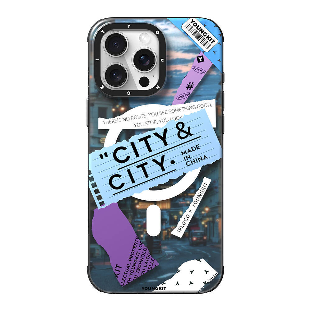 Apple iPhone 16 Pro Kılıf M-safe Şarj Özellikli Youngkit A-City Serisi Kapak - 1