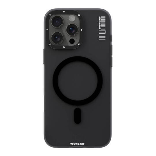Apple iPhone 16 Pro Kılıf M-safe Şarj Özellikli Youngkit Hidden Sand Serisi Kapak - 5