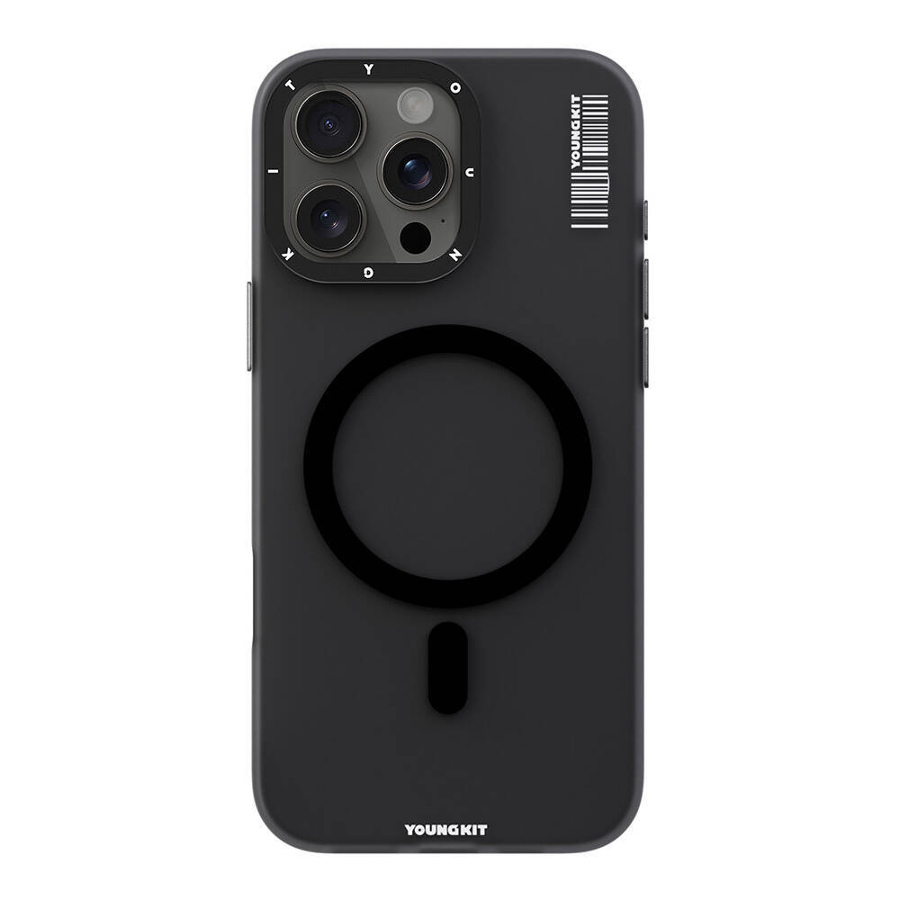 Apple iPhone 16 Pro Kılıf M-safe Şarj Özellikli Youngkit Hidden Sand Serisi Kapak - 5