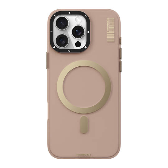 Apple iPhone 16 Pro Kılıf M-safe Şarj Özellikli Youngkit Hidden Sand Serisi Kapak - 7