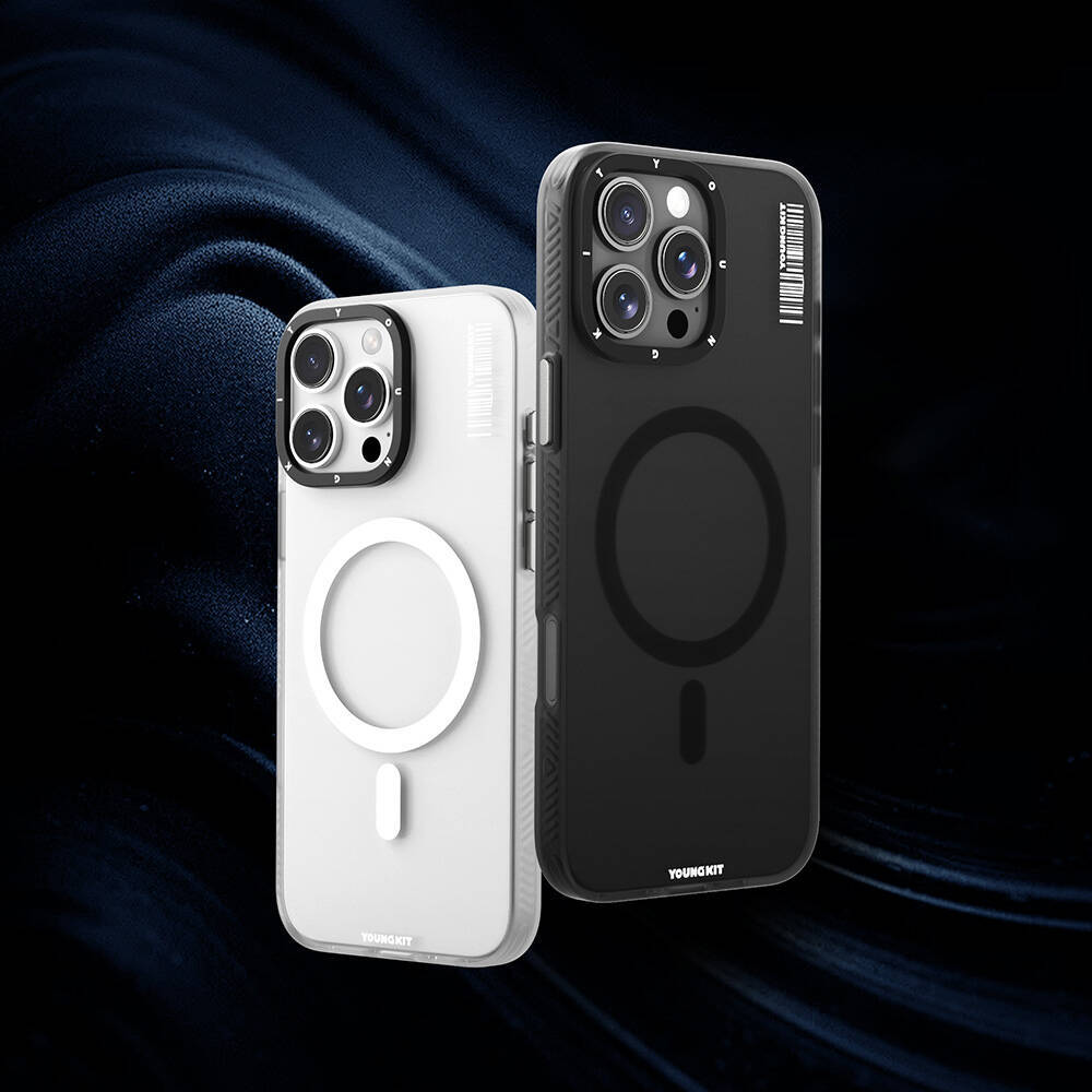 Apple iPhone 16 Pro Kılıf M-safe Şarj Özellikli Youngkit Hidden Sand Serisi Kapak - 10