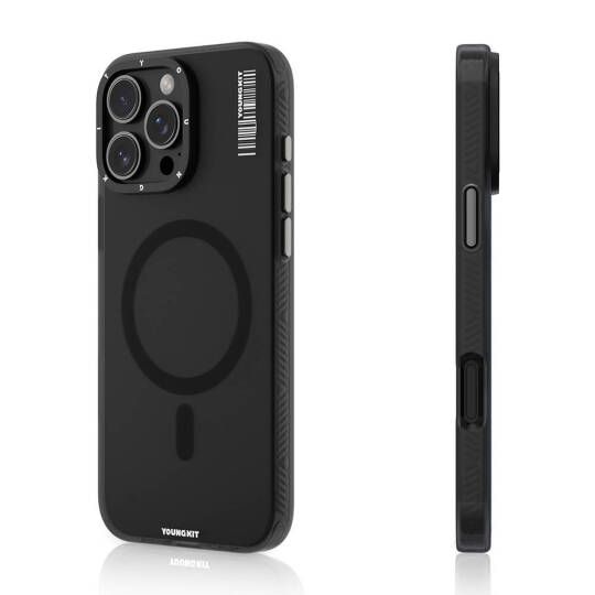 Apple iPhone 16 Pro Kılıf M-safe Şarj Özellikli Youngkit Hidden Sand Serisi Kapak - 2