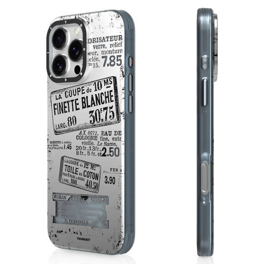Apple iPhone 16 Pro Kılıf M-safe Şarj Özellikli Youngkit Literary Serisi Retro Magz Kapak - 2