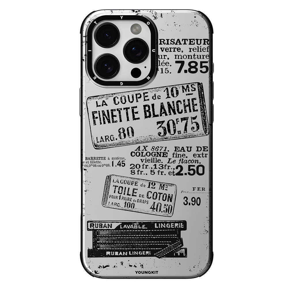 Apple iPhone 16 Pro Kılıf M-safe Şarj Özellikli Youngkit Literary Serisi Retro Magz Kapak - 3