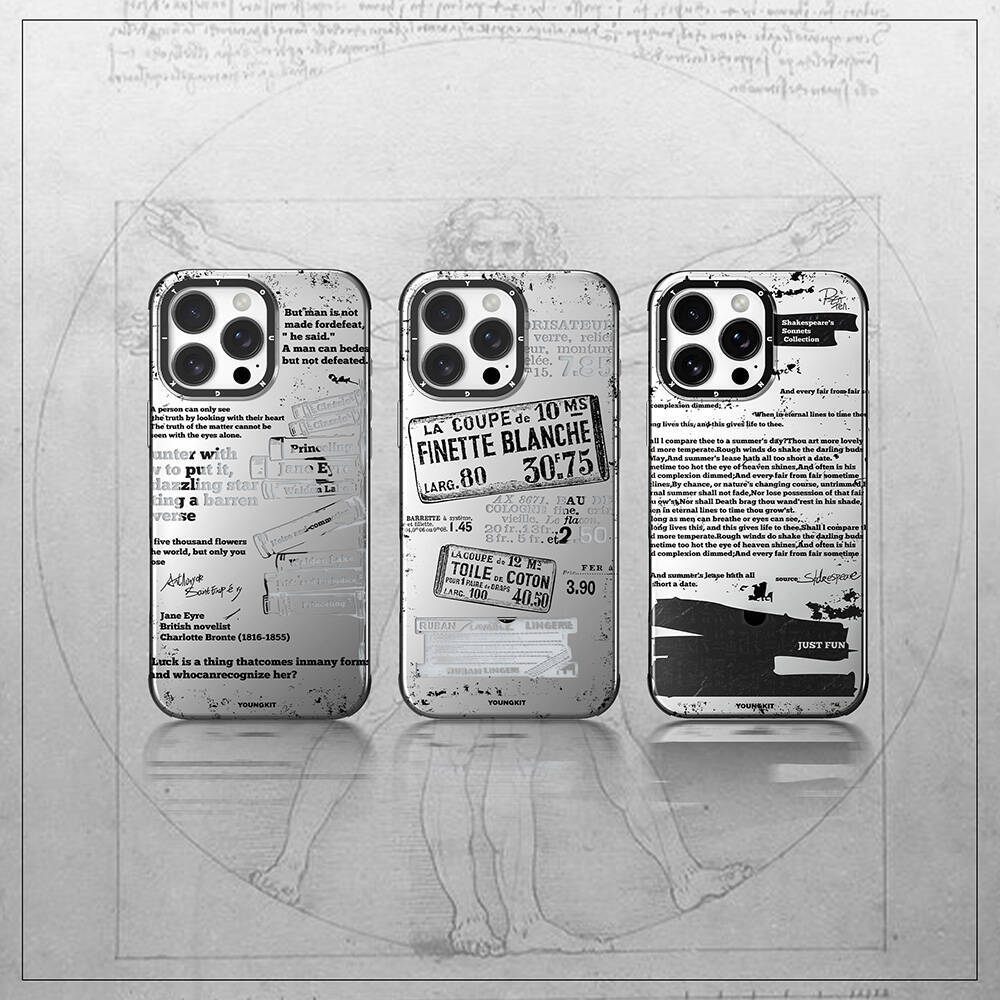 Apple iPhone 16 Pro Kılıf M-safe Şarj Özellikli Youngkit Literary Serisi Retro Magz Kapak - 5