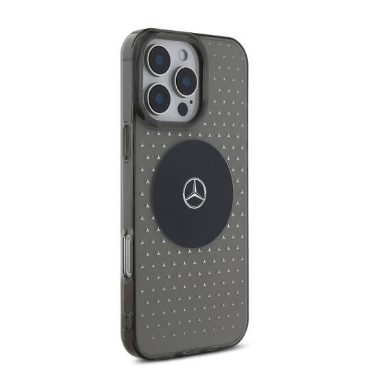 Apple iPhone 16 Pro Kılıf Mercedes Benz Orjinal Lisanslı M-safe Şarj Özellikli Yıldız Desenli Transparan Kapak - 5