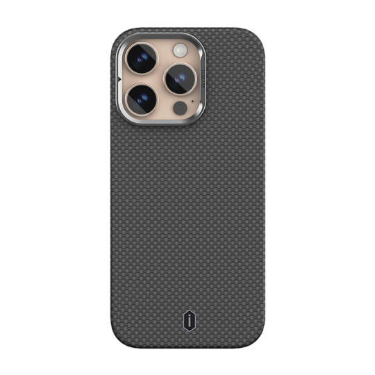 Apple iPhone 16 Pro Kılıf Wiwu DCC-208 M-safe Şarj Özellikli Kamera Standlı Aramid Fiber Tasarım Kapak - 4