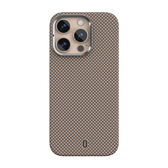 Apple iPhone 16 Pro Kılıf Wiwu DCC-208 M-safe Şarj Özellikli Kamera Standlı Aramid Fiber Tasarım Kapak