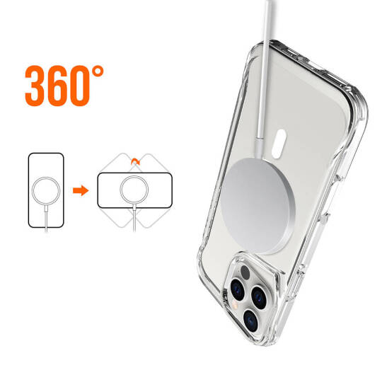 Apple iPhone 16 Pro Kılıf Zore M-safe Şarj Özellikli T-Max M-safe Kapak - 10