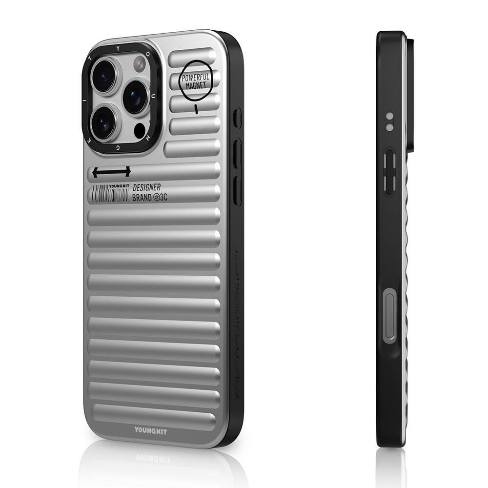 Apple iPhone 16 Pro M-safe Şarj Özellikli Kılıf Mat Renkli Tasarım Youngkit Original Serisi Kapak - 4