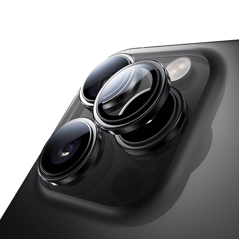 Apple iPhone 16 Pro Max Benks Parlama Önleyici Glass Warrior Metal Kamera Lens Koruyucu - 6