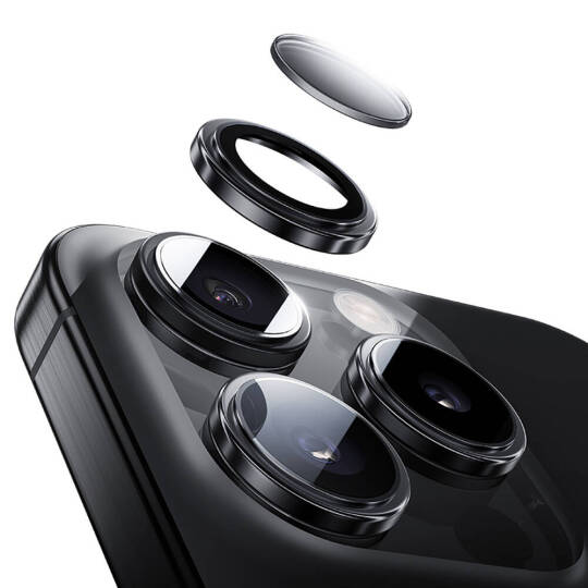 Apple iPhone 16 Pro Max Benks Parlama Önleyici Glass Warrior Metal Kamera Lens Koruyucu - 7
