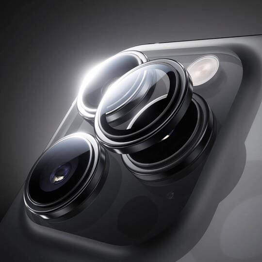 Apple iPhone 16 Pro Max Benks Parlama Önleyici Glass Warrior Metal Kamera Lens Koruyucu - 9