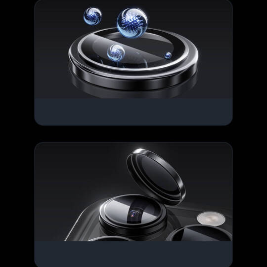 Apple iPhone 16 Pro Max Benks Parlama Önleyici Glass Warrior Metal Kamera Lens Koruyucu - 17