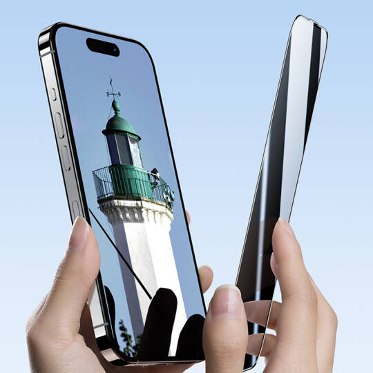 Apple iPhone 16 Pro Max Benks Ultra İnce Kenarlı Privacy Hayalet Ekran Koruyucu + Kolay Uygulama Aparatlı - 12