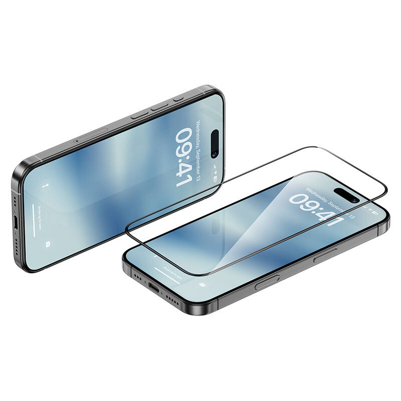 Apple iPhone 16 Pro Max Benks Ultra Shield 0.9mm Çerçeveli 0.3mm Ekran Koruyucu + Kolay Uygulama Aparatlı - 3