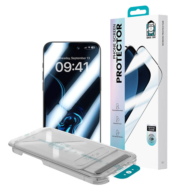 Apple iPhone 16 Pro Max Benks Ultra Shield 0.9mm Çerçeveli 0.3mm Ekran Koruyucu + Kolay Uygulama Aparatlı - 5