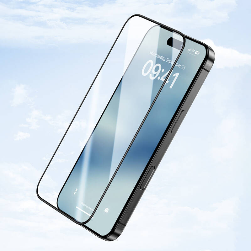 Apple iPhone 16 Pro Max Benks Ultra Shield 0.9mm Çerçeveli 0.3mm Ekran Koruyucu + Kolay Uygulama Aparatlı - 7