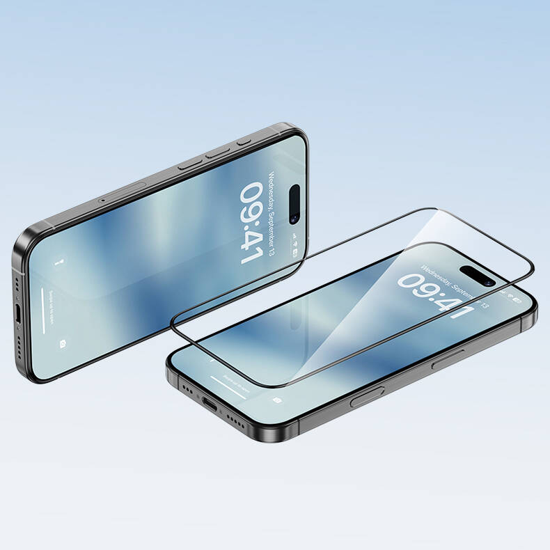 Apple iPhone 16 Pro Max Benks Ultra Shield 0.9mm Çerçeveli 0.3mm Ekran Koruyucu + Kolay Uygulama Aparatlı - 8