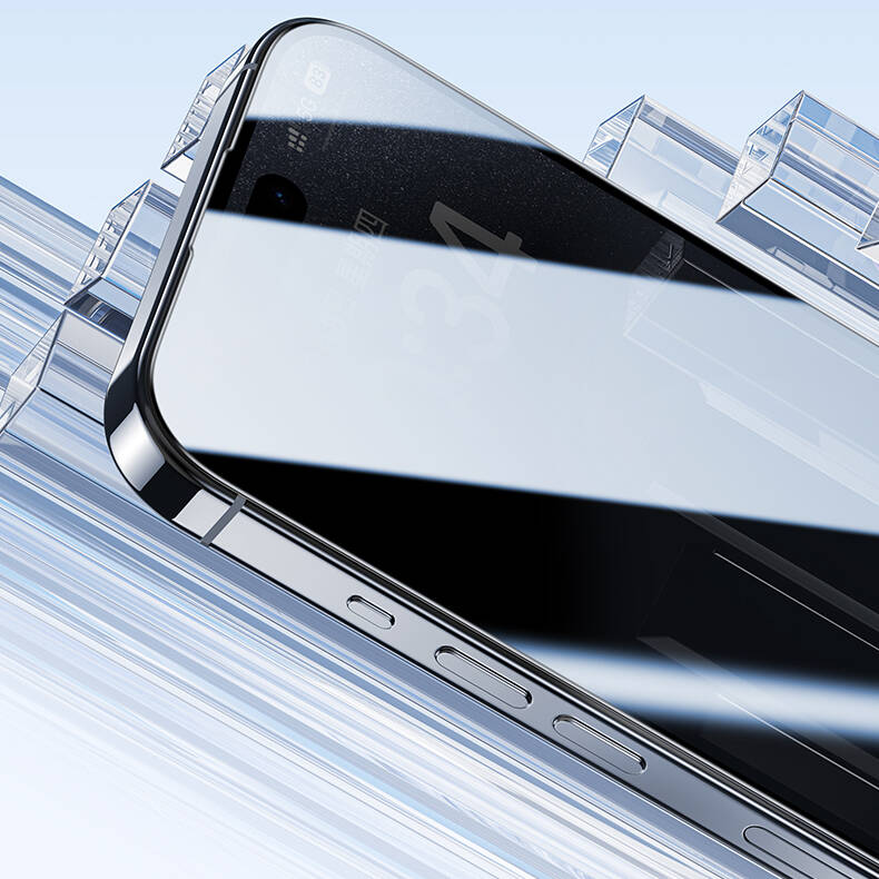 Apple iPhone 16 Pro Max Benks Ultra Shield 0.9mm Çerçeveli 0.3mm Ekran Koruyucu + Kolay Uygulama Aparatlı - 11