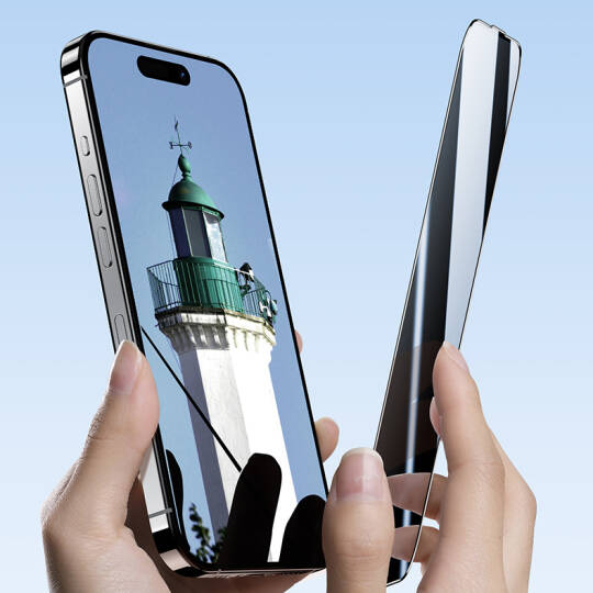Apple iPhone 16 Pro Max Benks Ultra Shield 0.9mm Çerçeveli 0.3mm Ekran Koruyucu + Kolay Uygulama Aparatlı - 13
