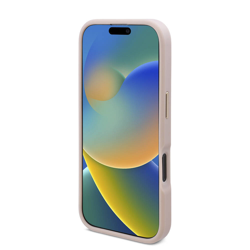 Apple iPhone 16 Pro Max Kılıf Guess Orjinal Lisanslı M-safe Şarj Özellikli 4G Desenli PU Metal Plaka Klasik Logolu Kapak - 8