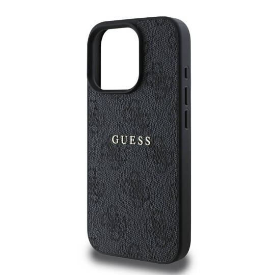 Apple iPhone 16 Pro Max Kılıf Guess Orjinal Lisanslı M-safe Şarj Özellikli 4G Desenli Yazı Logolu Kapak - 7