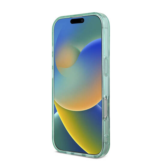 Apple iPhone 16 Pro Max Kılıf Guess Orjinal Lisanslı M-safe Şarj Özellikli IML Baskılı Jungle Ring Kapak - 7